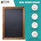 Better Office Products Magnetic Wall Chalkboard, 20in x 30in Rustic Wood Frame, 4 Chalk Markers/Chalk/Eraser, Rustic Brown 00821 - alternate 3